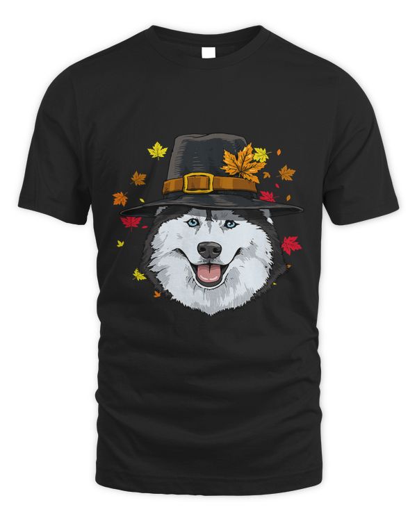Thanksgiving Siberian Husky Pilgrim Costume Men Women 516