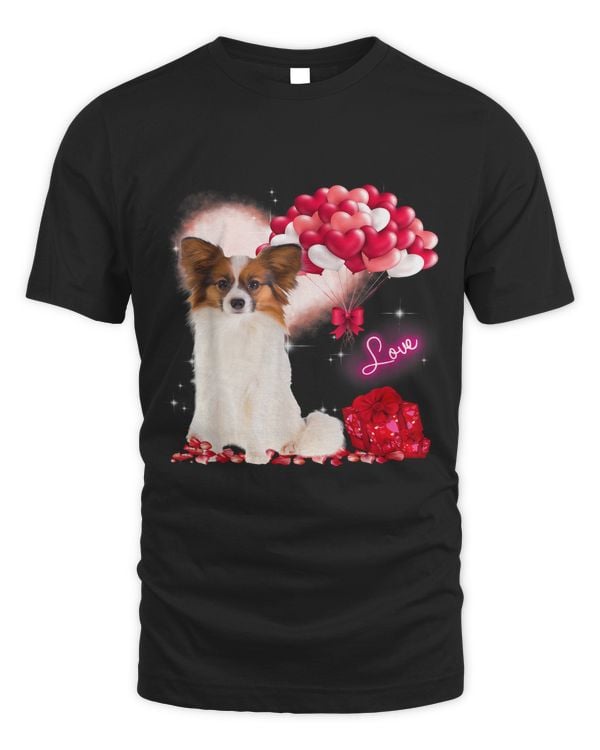Cute Papillon Balloon Heart Valentines Day Valentine