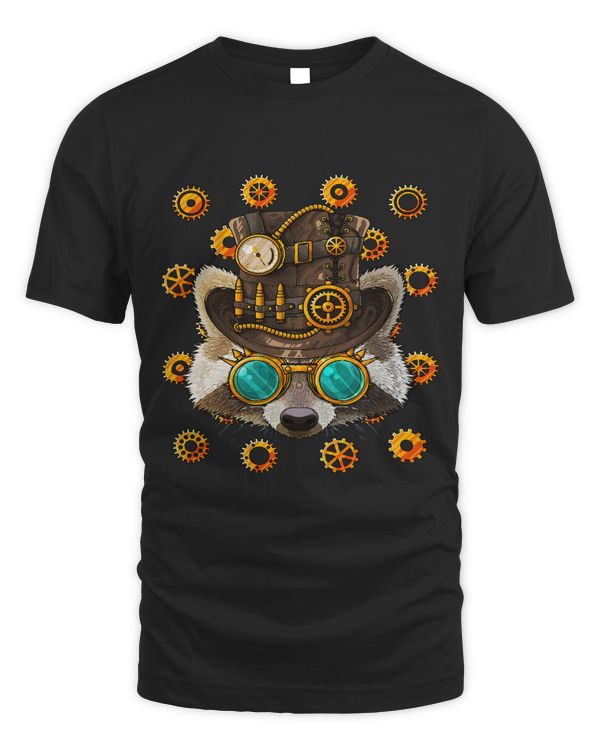 Steampunk Raccoon Medieval Victorian Steam Powered Animal
