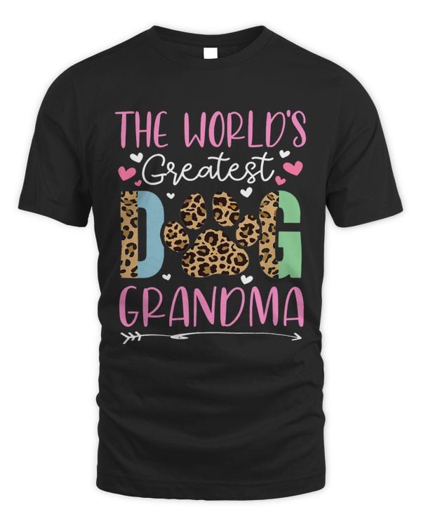 Funny Saying Best Dog Grandma Ever Puppy Grandmother Leopard