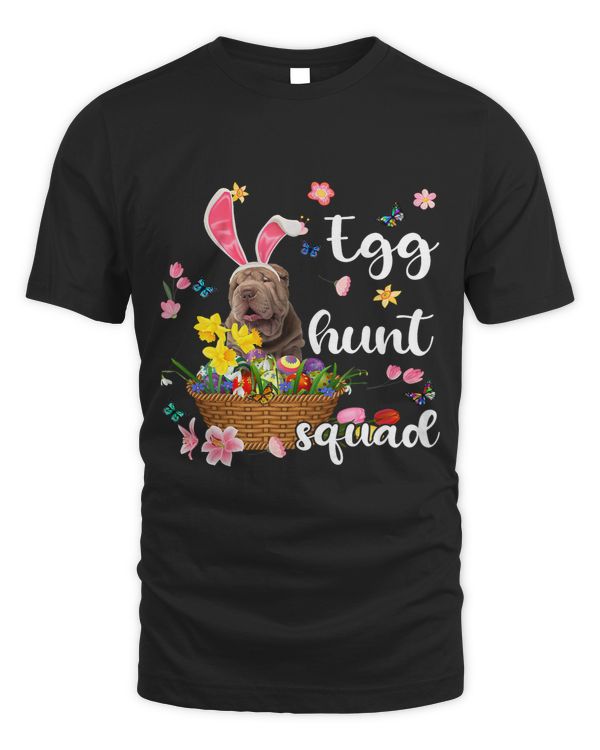 Shar Pei Happy Easter Day Easter Colorful Egg Hunt