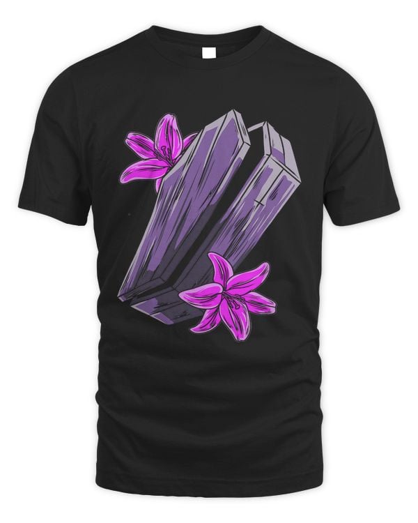 Get In Loser Goth Coffin Pastel Casket Flowers 594