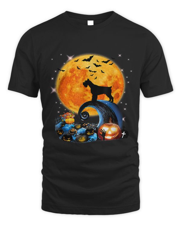 Giant Schnauzer Dog Moon Cliff Pumpkin 172