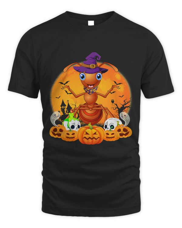 Ant Lover Scary Pumpkin Skull Witch Ant 102