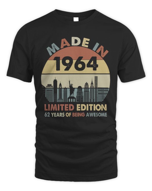 Made in 1964 Limited Edition 62 Years of Being Awesome USA33