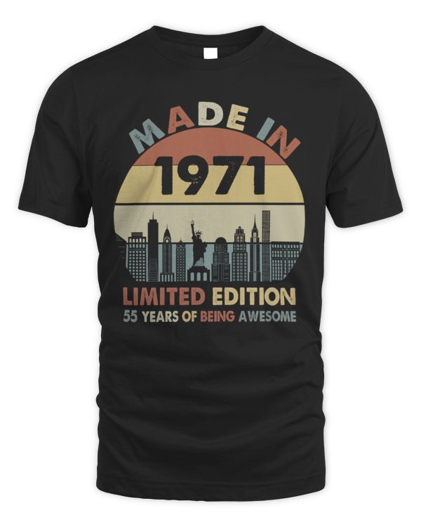 Made in 1971 Limited Edition 55 Years of Being Awesome USA33