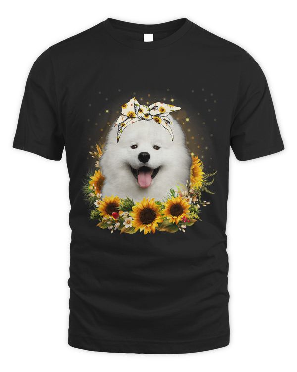 Sunflower Samoyed Dog Mothers Day For Women