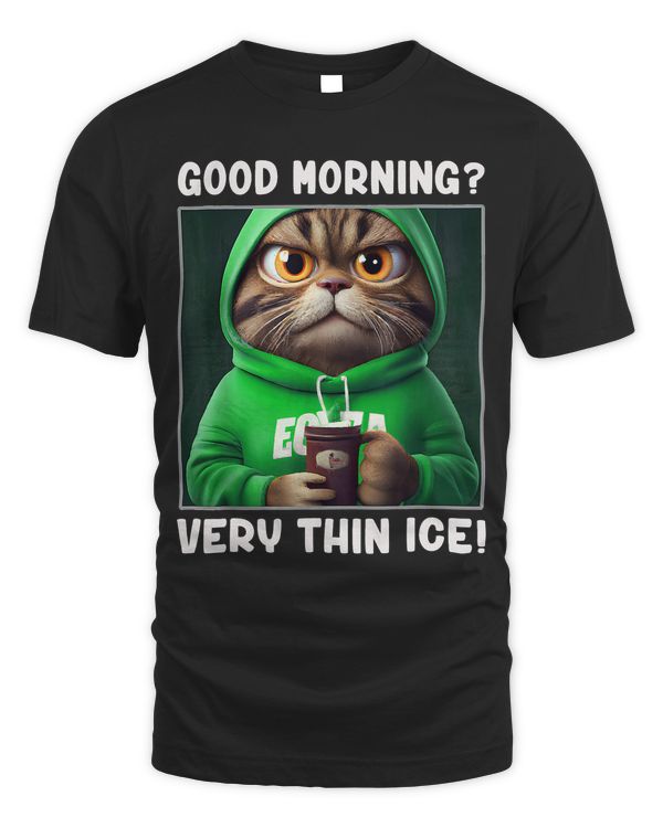 Coffee morning grouch employee saying funny Cat Lovers 69