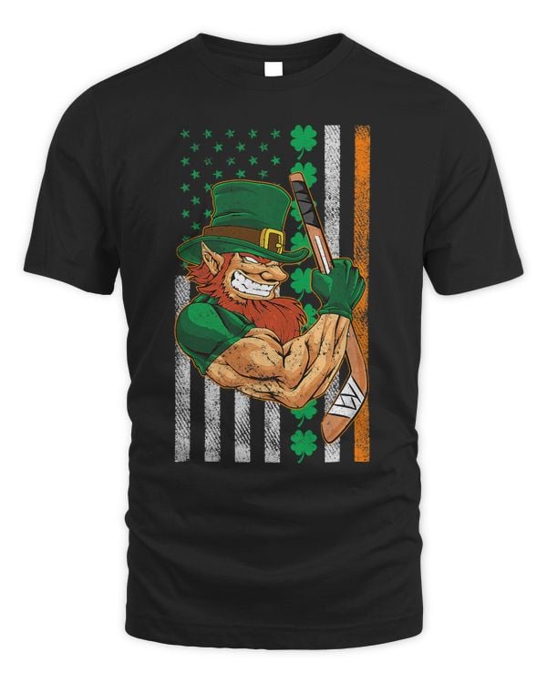 Irish American Flag Lucky Hockey St. Patricks Day