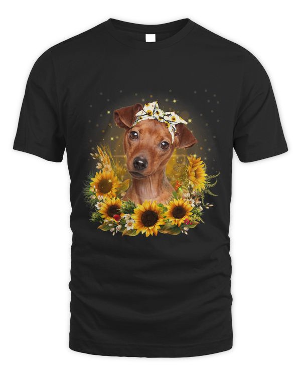 Sunflower Miniature Pinscher Dog Mothers Day For Women