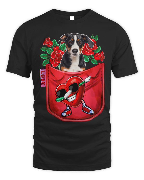 Appenzeller Sennenhund In Pocket Dabbing Heart Sunglasses 45