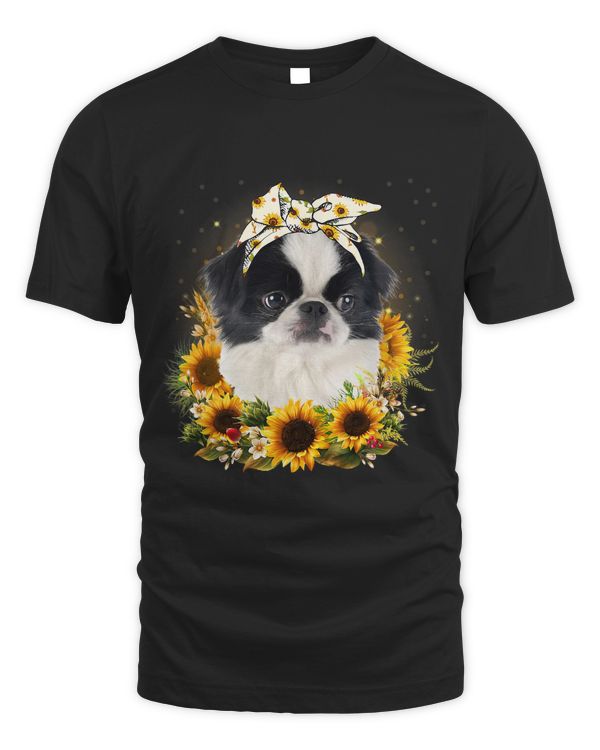 Sunflower Japanese Chin Dog Mothers Day For Women