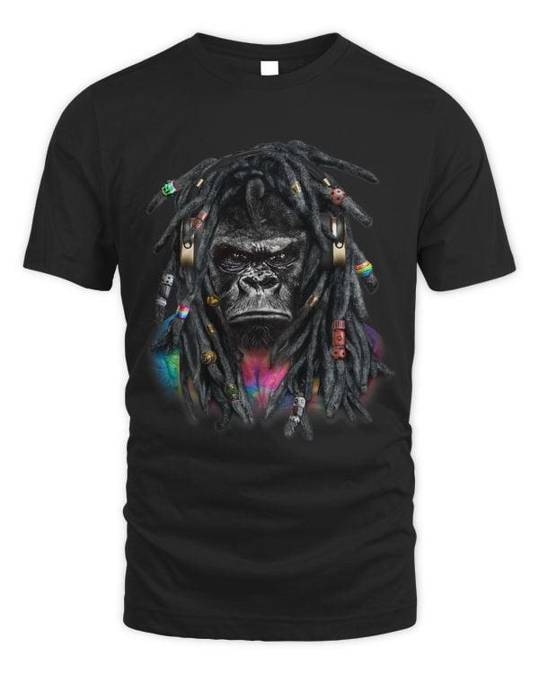 Gorilla with Reggae Dreadlocks Hair