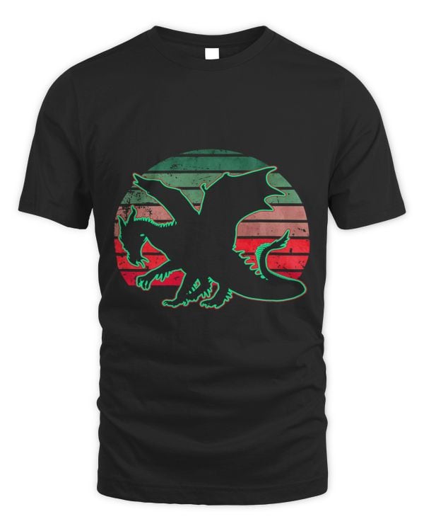 Dragon Retro Vintage 80s Style Fantasy Anime Lover Gift