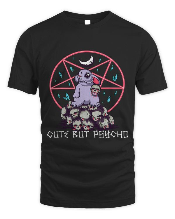 Cute but Psycho Rabbit Hare Occult Skulls Goth