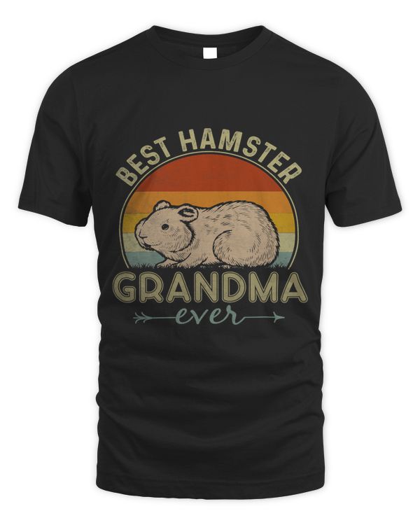 Best Hamster Grandma Ever Retro Design Funny Mothers Day
