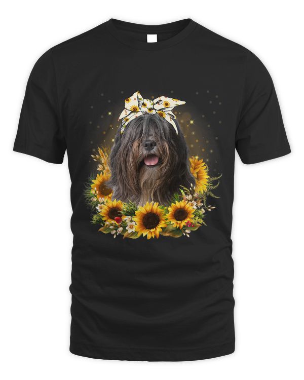 Sunflower Bearded Collie Dog Mothers Day For Women