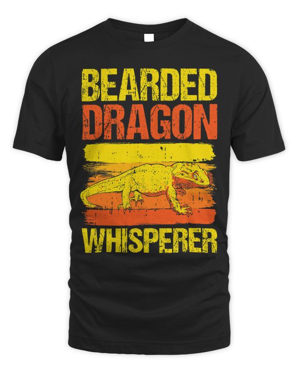 Retro Bearded Dragon Whisperer Reptile Lover Animal