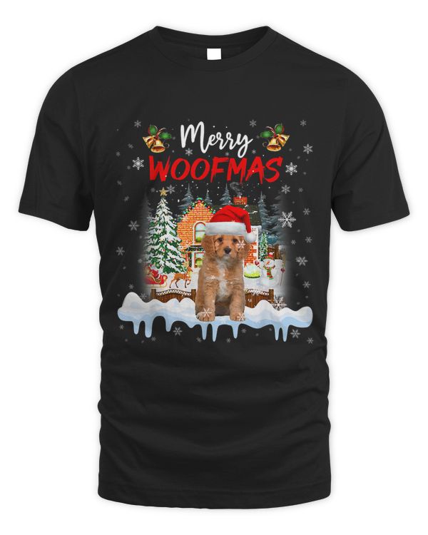 Merry Woofmas Cavapoo Christmas Tree Dog Lover Xmas 105