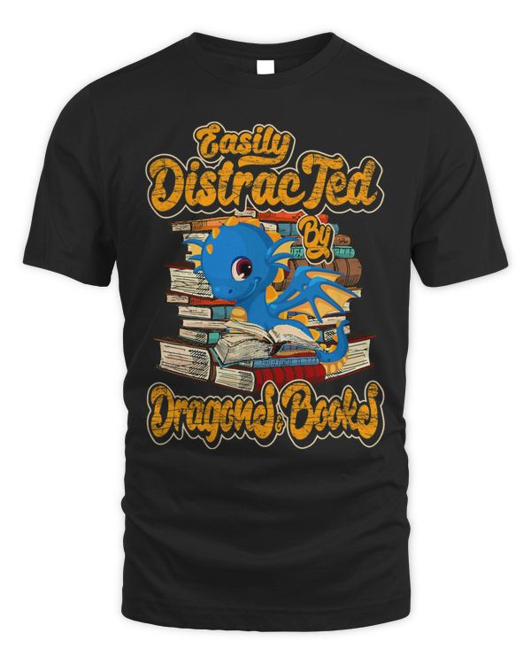 Funny Dragon Read Book for Reading Lover Cute Dragon Books