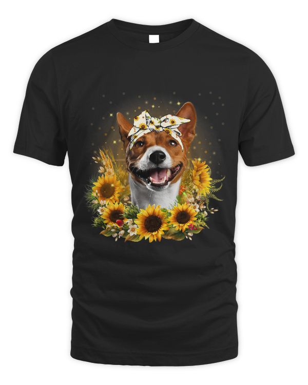Sunflower Basenji Dog Mothers Day For Women