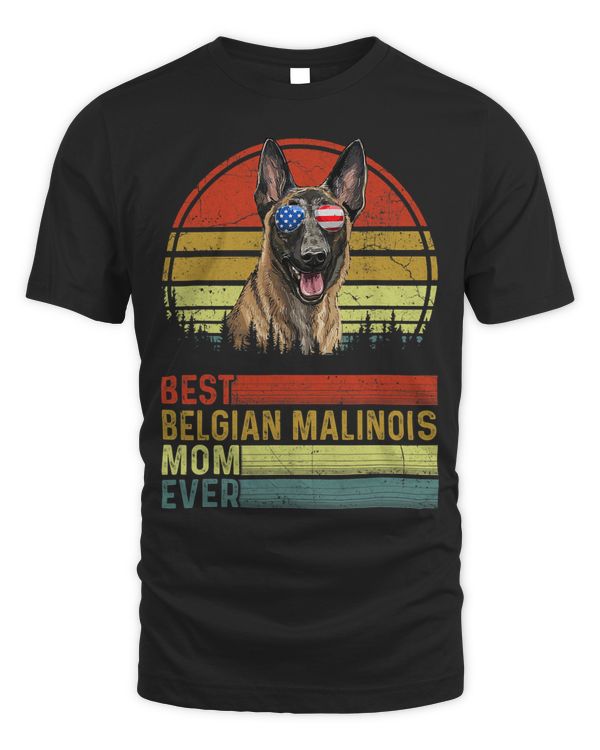 Dog Vintage Best Belgian Malinois Mom Ever Mother Day Puppy 144