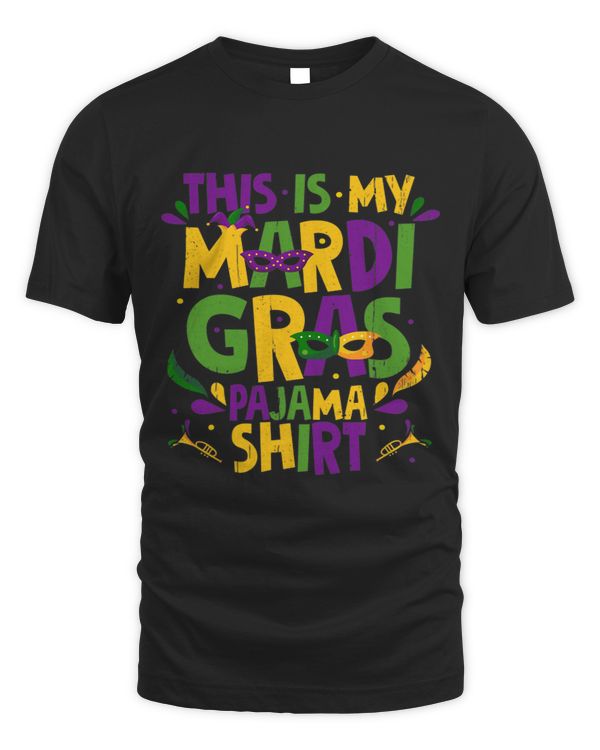 This Is My Mardi Gras Pajama Shirt Men Women Boys Girls Kids