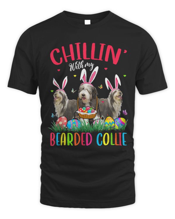 Chillin With My Bearded Collie Easter Eggs Happy Easter