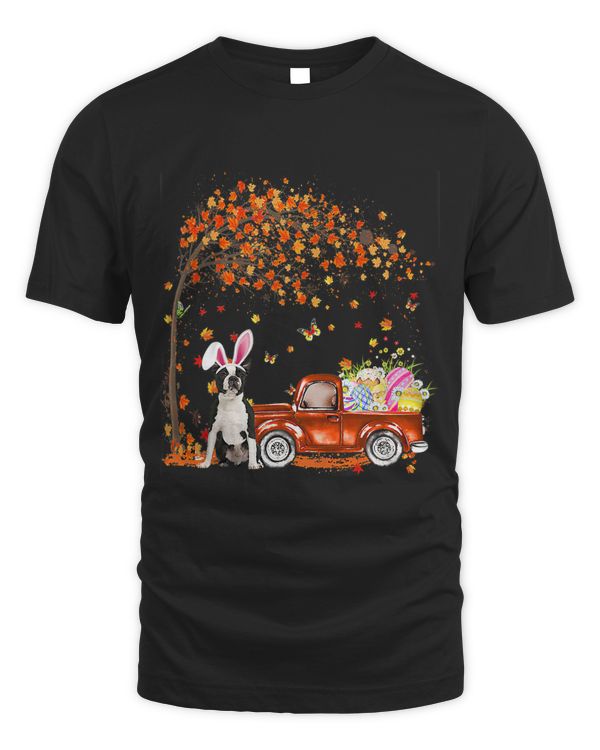 Cute Boston Terrier Egg Tree Shirt Easter Day Dog Dad Dog