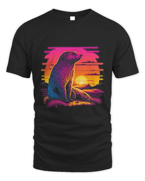 Retro Aesthetic Groundhog 45