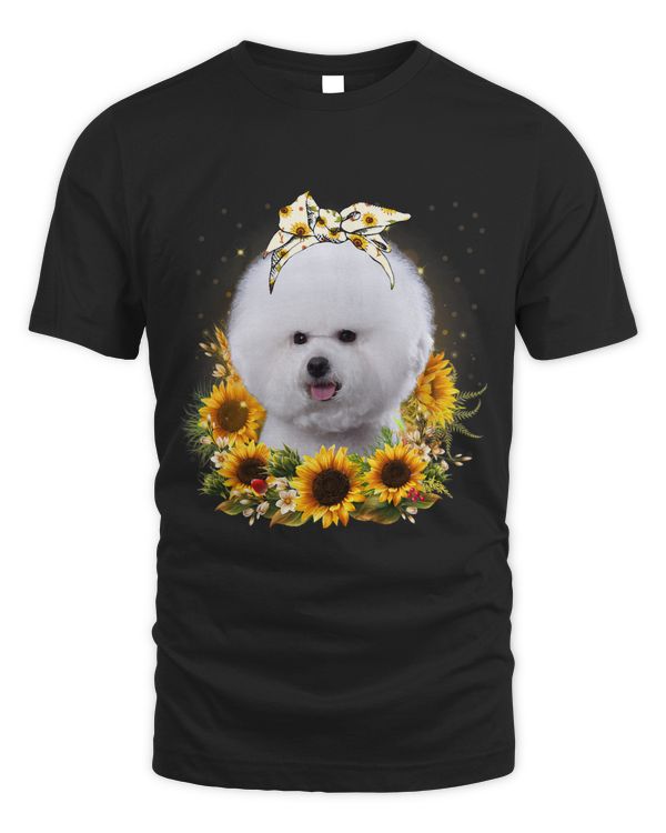 Sunflower Bichon Frise Dog Mothers Day For Women