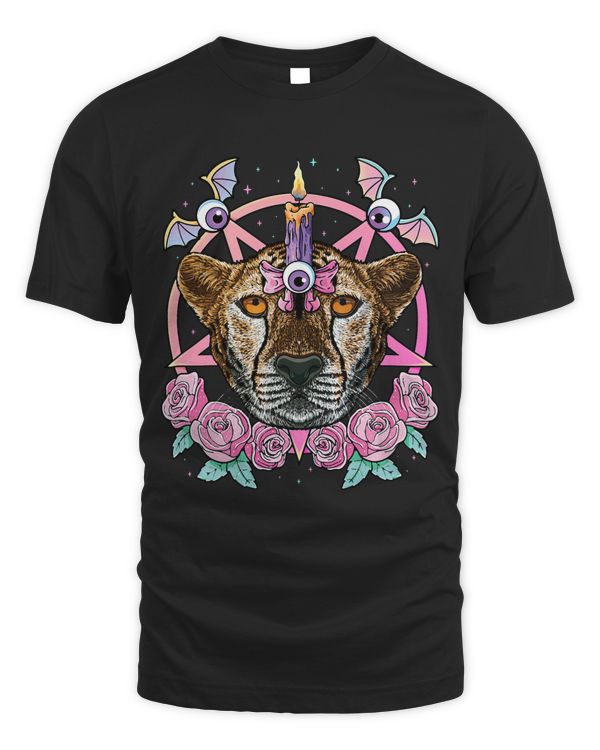 Pastel Goth Cheetah Pagan Creepy Menhera Cheetah