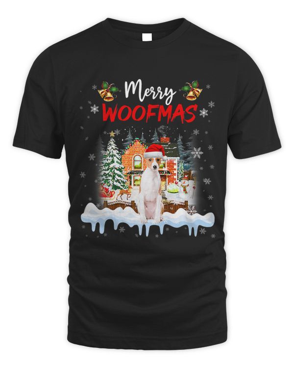 Merry Woofmas Basenji Christmas Tree Dog Lover Xmas 89