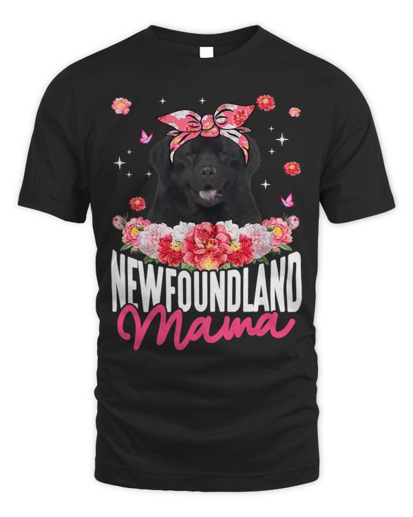Newfoundland Mama Flower Bandana Dog Lover Mothers Day