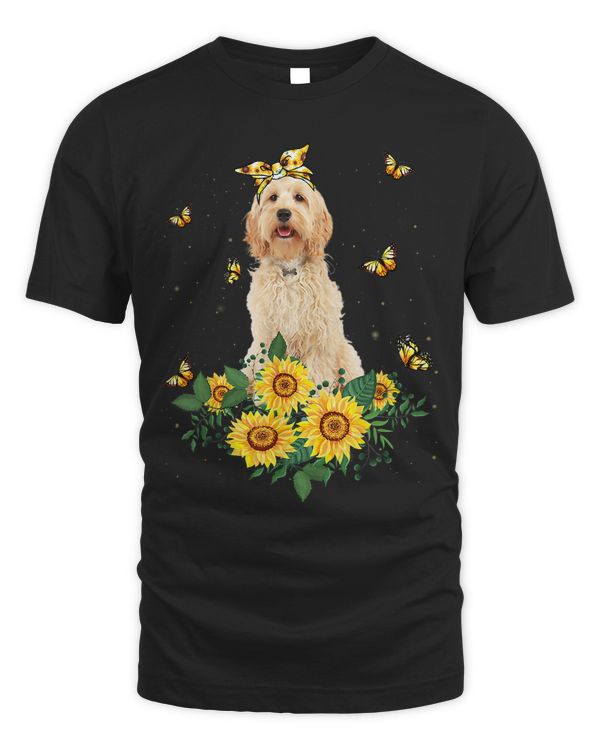 Girls Women Mom Cockapoo Dog Sunflower