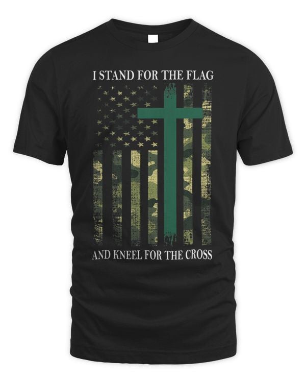 Stand For The Flag And Kneel For The Cross Usa Flag