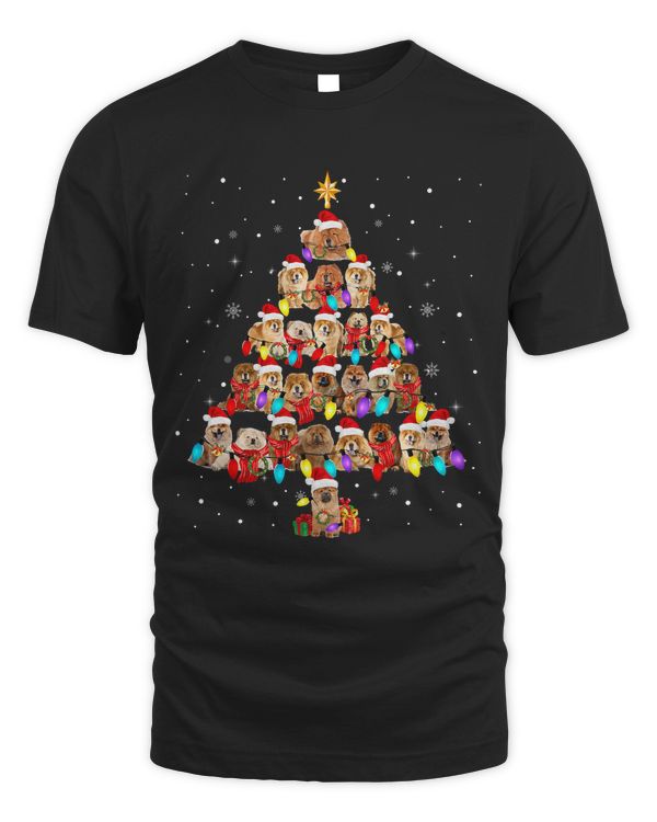 Chow Chows Christmas Tree X mas Lights Santa ELF Chow Chow 295
