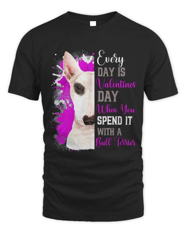 Funny Valentines Day Bull Terrier Mom Mother Cute Pink Bully