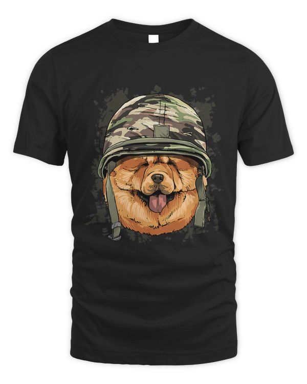 Chow Chow Military Soldier Veterans Day Puppy Pet Dog Lover