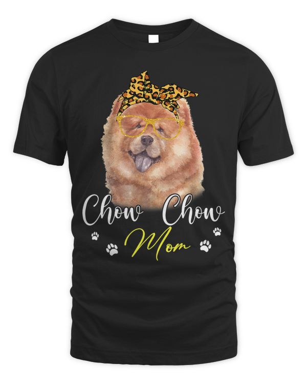 Chow Chow Mom Leopard Print Dog Lovers Gift 440