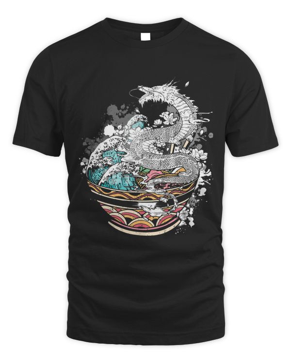 Vaporwave Japanese retro dragon Japanese art 3