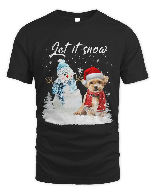Shorkie Santa Dog Christmas Snowman Xmas Pajama 318