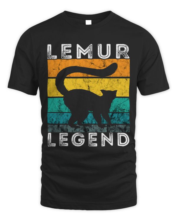 Lemur Legend Retro Vintage Lemur Lover Madagascar Animal