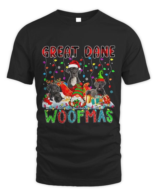 Great Dane Xmas Woof Santa Reindeer Elf Great Danes Gnome 67