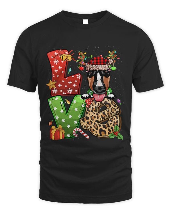 Bull Terrier Dog Reindeer Christmas Light Dog Lover Xmas 134