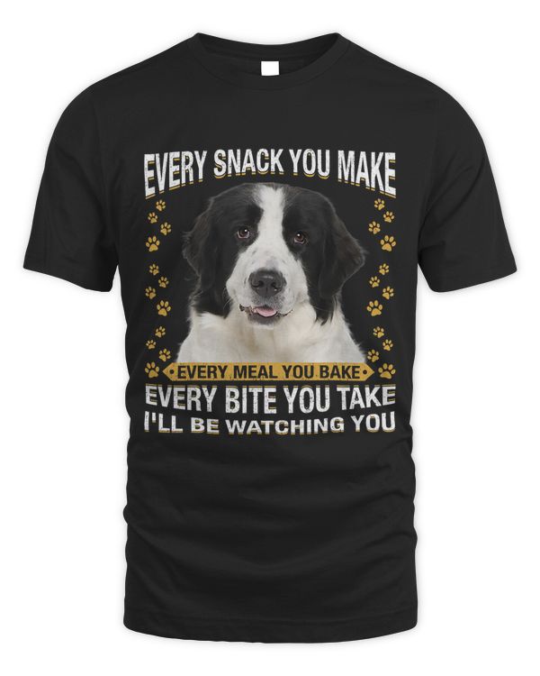 Every Snack You Make Funny Landseer Dog Mom Dog Dad