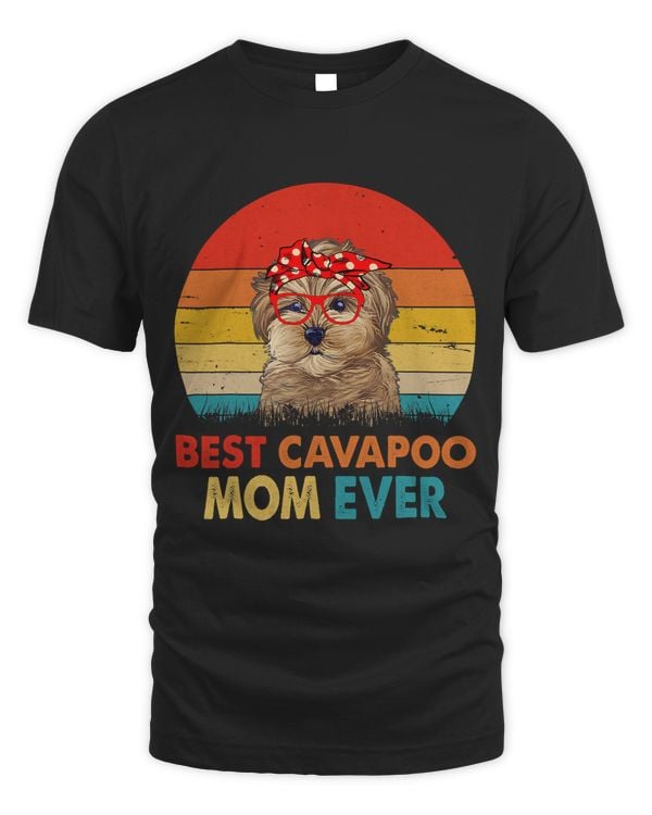 Best Cavapoo Mom Ever Vintage Retro Dog Mom