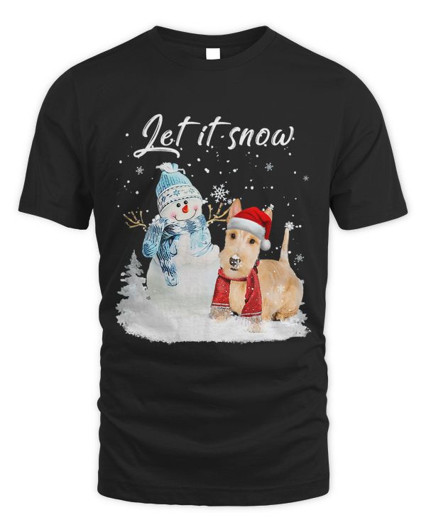 Scottish Terrier Santa Dog Christmas Snowman Xmas Pajama 314