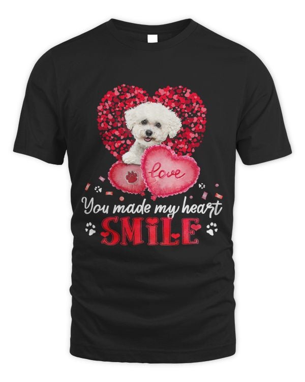 You Make My Heart Smile Bichon Frise With Heart