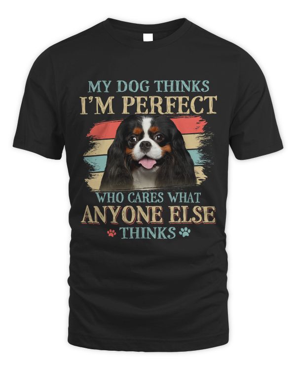 My Dog Thinks Im Perfect Cavalier King Charles Spaniel Cute
